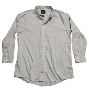 Stafford Men’s  Light Gray Dress button up Shirt